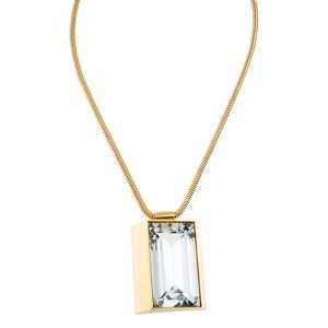 Lanvin 1970’s gold and crystal necklace